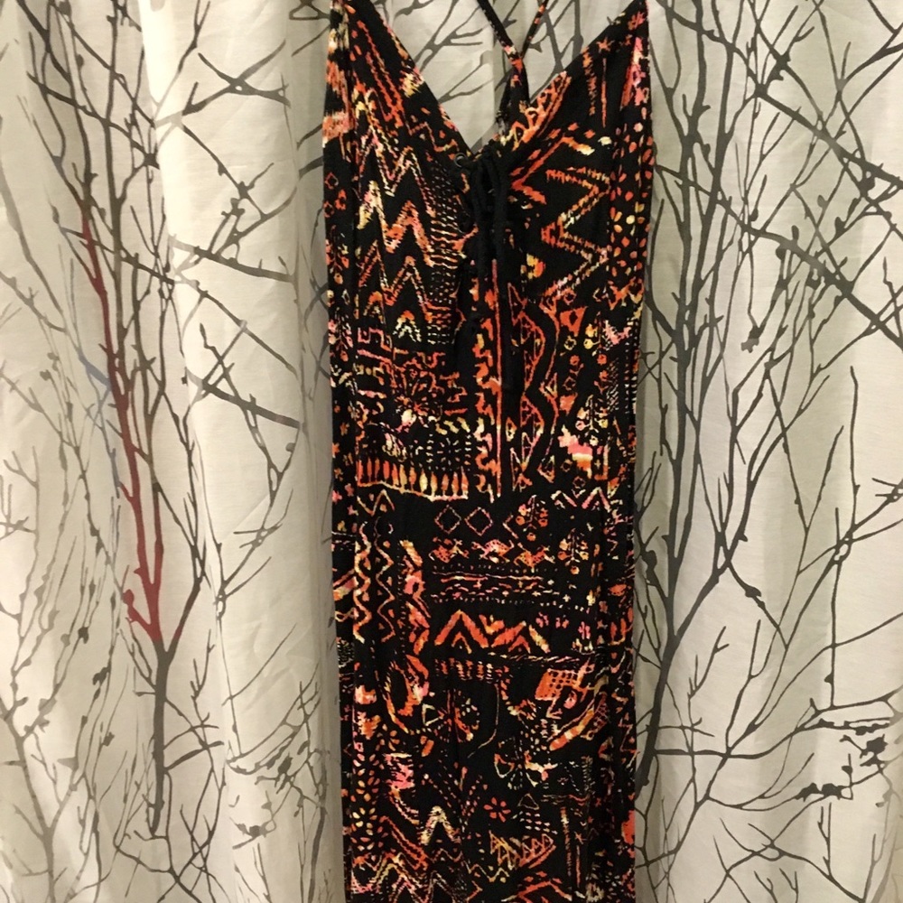Multi colored print dress